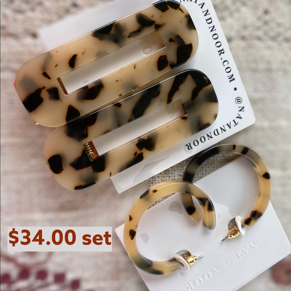 Hair Clíp set with earrings